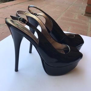 Qupid Black Heels 8